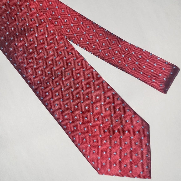 Brooks Brothers Red and Blue Geometric Silk Tie  Made In USA - Picture 1 of 6